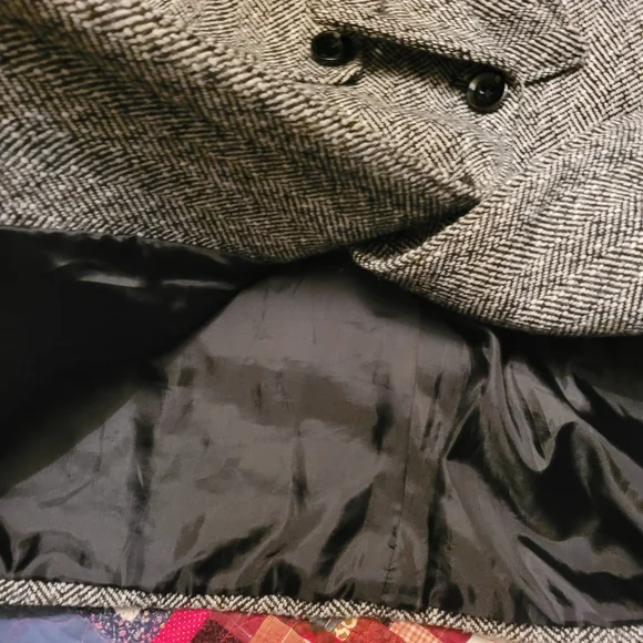 Kismet Herringbone Tweed Pea Coat - Picture 12 of 14